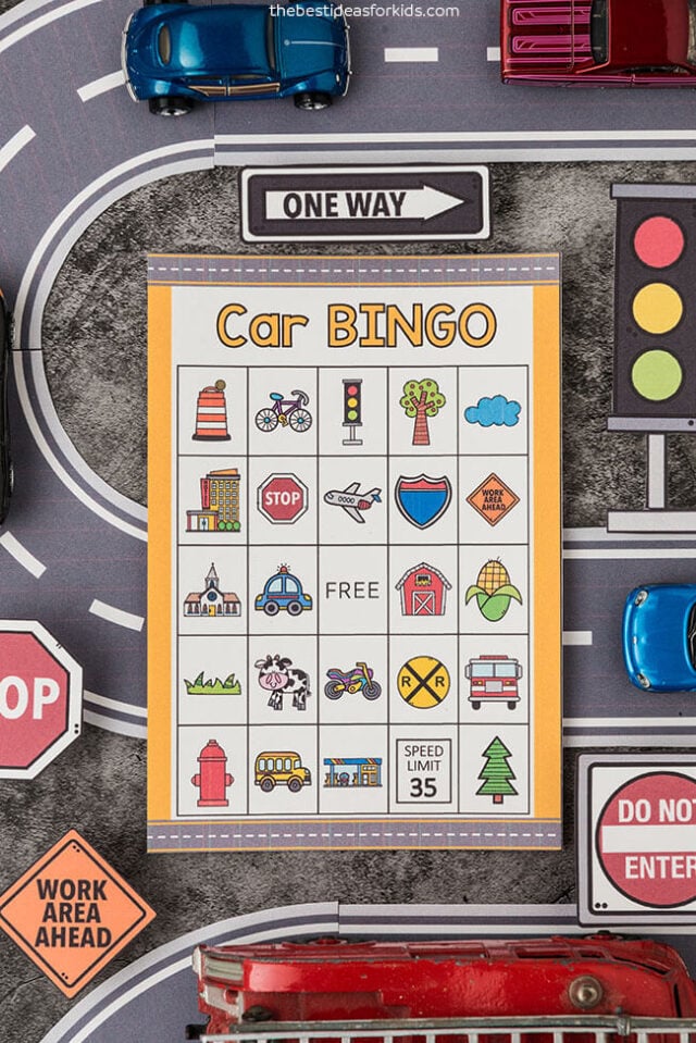 free car bingo printable