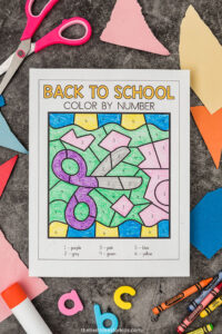 Back To School Color By Number (Free Printables) - The Best Ideas for Kids