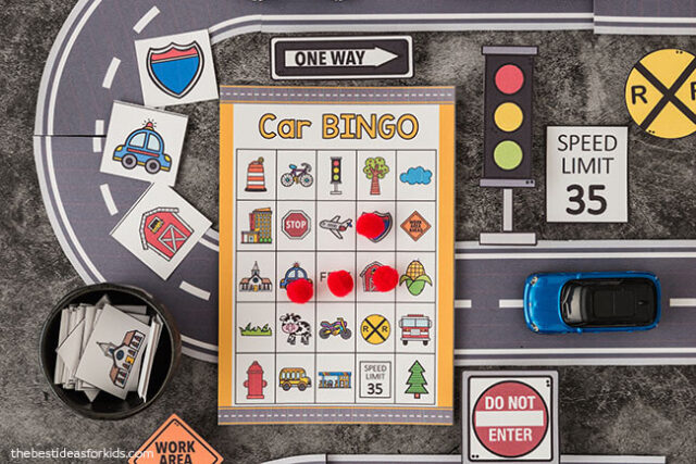 printable car bingo for kids