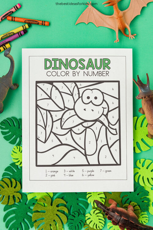 Dinosaur Color By Number (Free Printables) The Best Ideas for Kids Dinosaur Color By Number (Free Printables) The Best Ideas for Kids