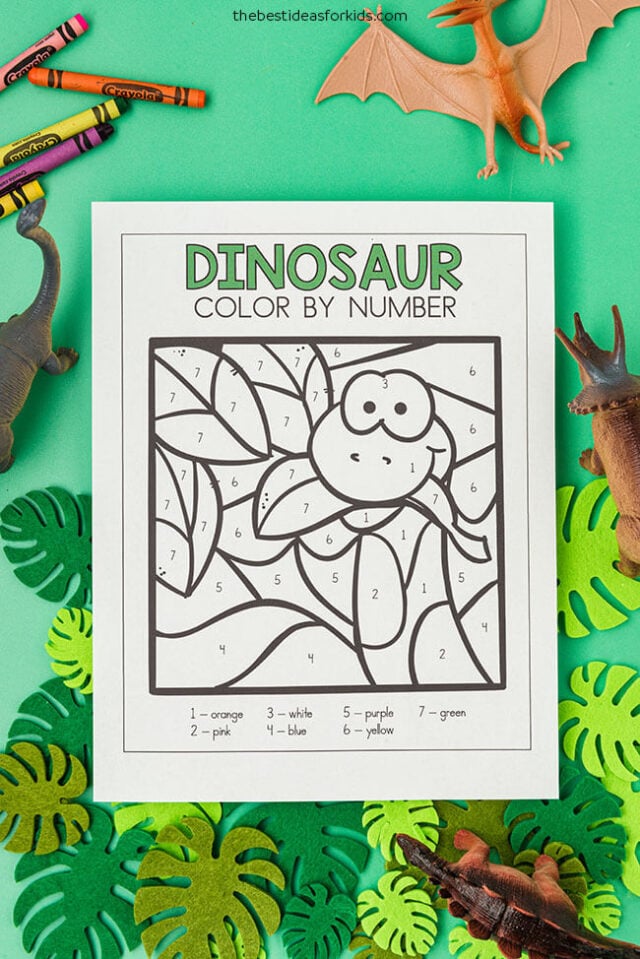 Free Dinosaur Coloring Pages Preschool Spring