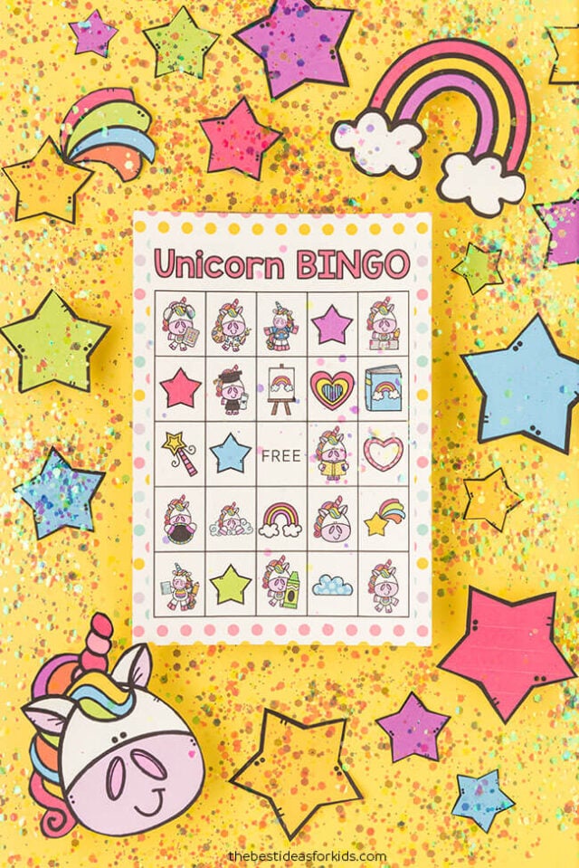 printable free unicorn bingo for kids
