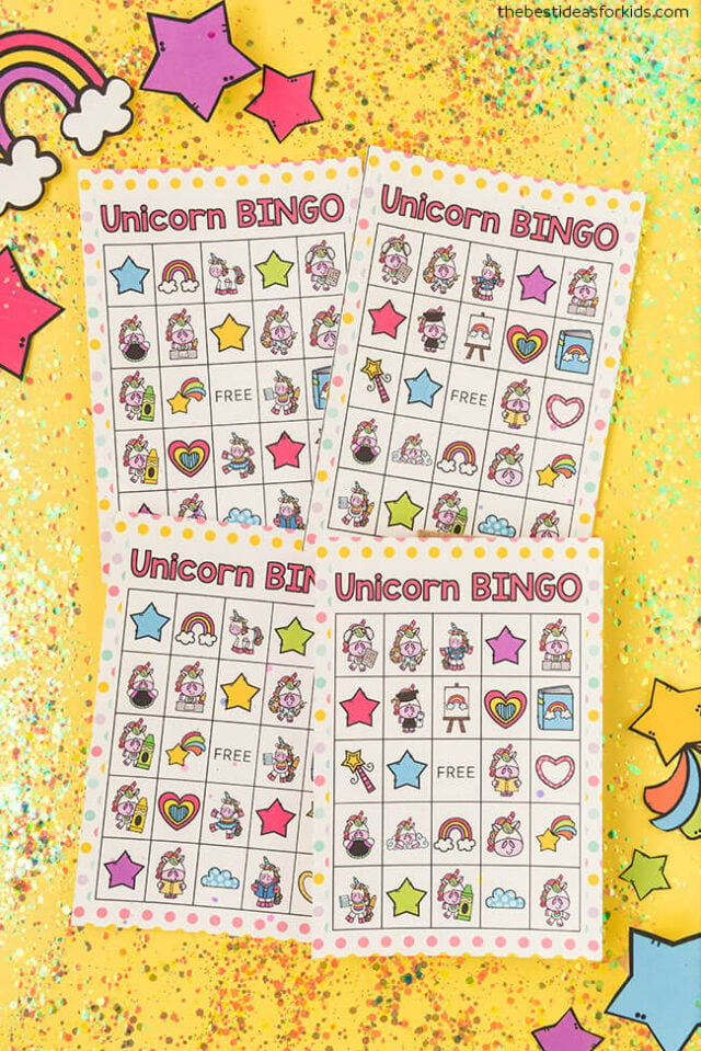 unicorn bingo free for kids