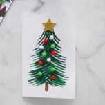 Fork Painted Christmas Tree