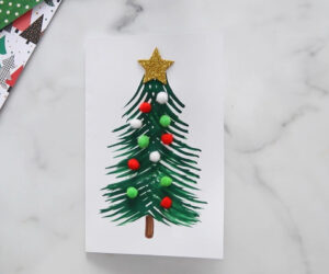 Fork Painted Christmas Tree