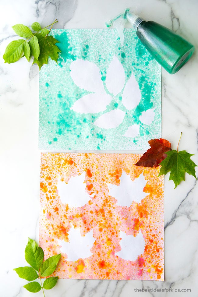 Leaf Spray Painting The Best Ideas for Kids