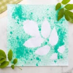 Leaf spray painting