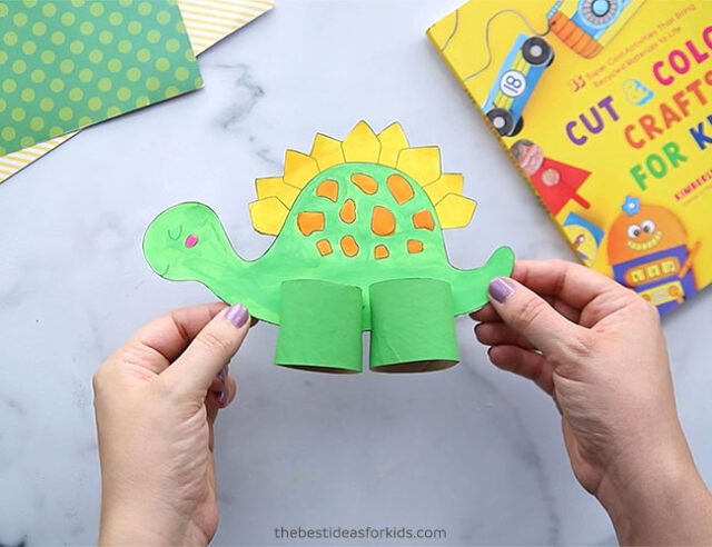 Paper Roll Dinosaur Craft for Kids