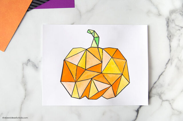 Pumpkin Watercolor Art