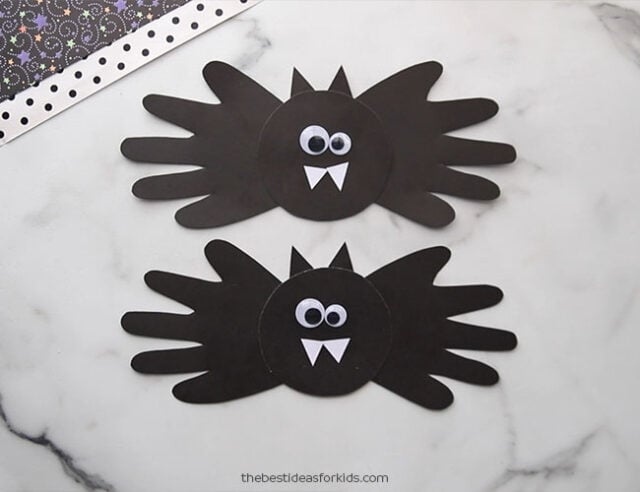 Bat Handprint Craft for Kids