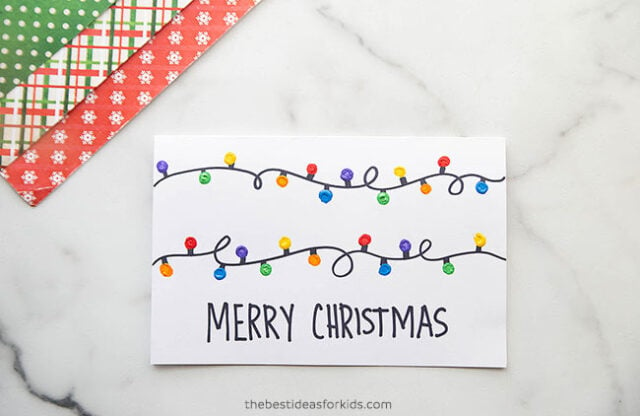 DIY Christmas Lights Card