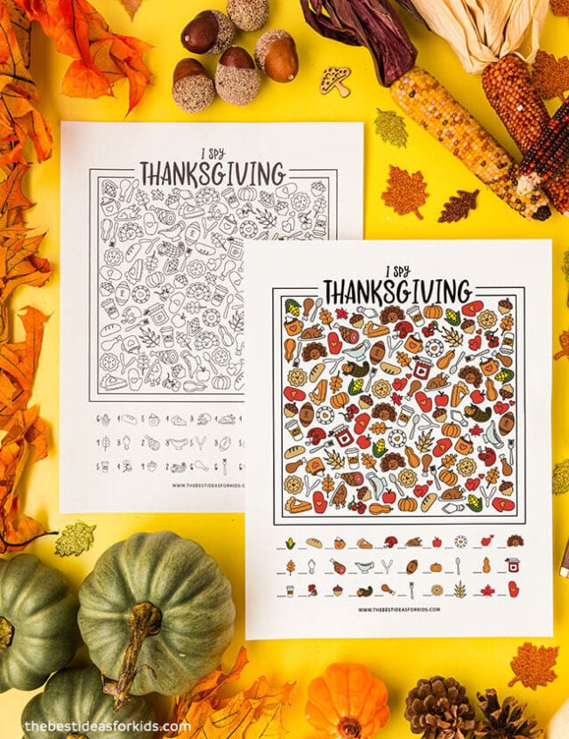 Free Printable Thanksgiving I Spy