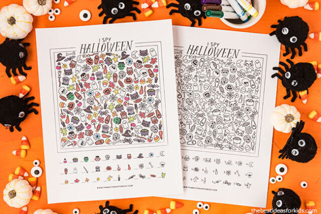 Halloween I spy free printable