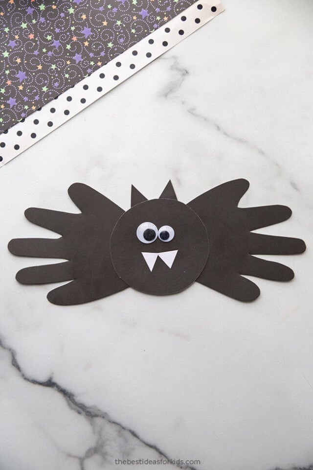 Handprint Bat Craft for Kids