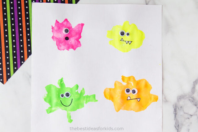 Monster Blow Painting Craft