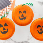 Pumpkin Paper Plate