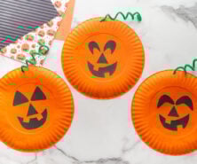 Pumpkin Paper Plate