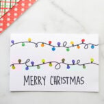 Q-tip Painted Christmas Lights