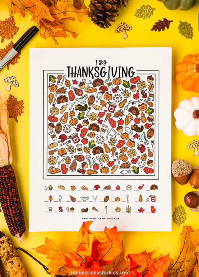 Thanksgiving I Spy Printable