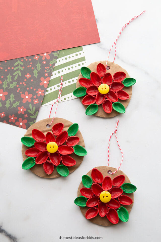 poinsettia ornament craft