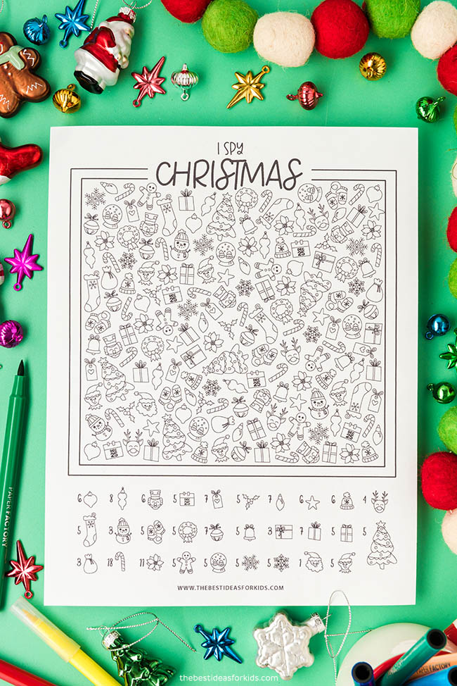 I Spy Christmas Free Printables The Best Ideas For Kids