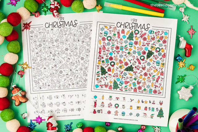 Free Printable I Spy Christmas