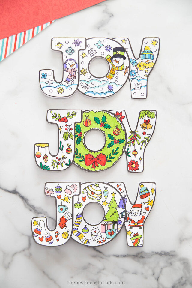 Joy Christmas Card Free Printable