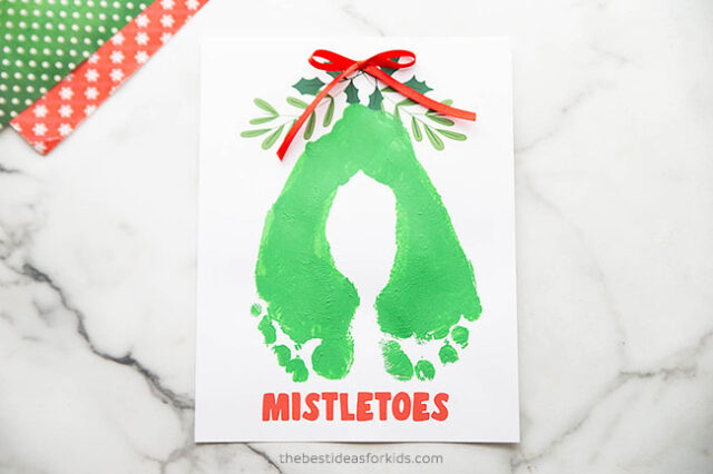 Mistletoes Footprint Art