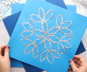 Paper Roll Stamped Snowflake
