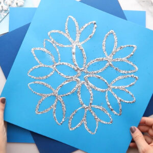 Paper Roll Stamped Snowflake