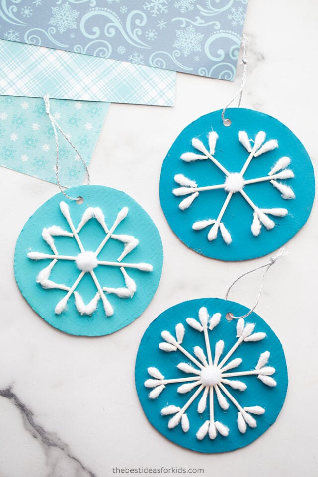 Q-tip Snowflake - The Best Ideas for Kids