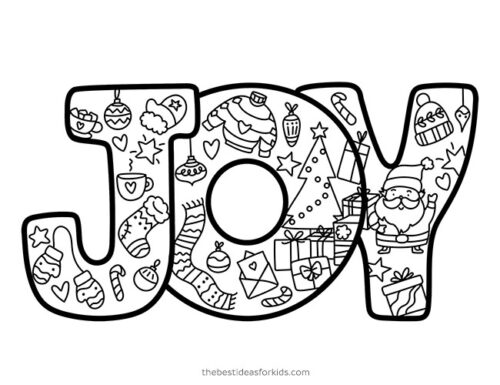 Joy Christmas Card (Free Printable) - The Best Ideas for Kids
