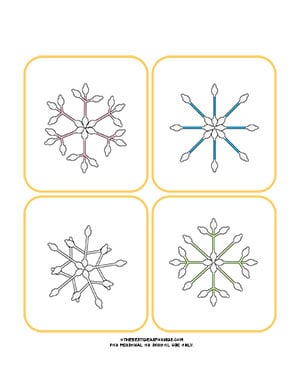 Snowflake Design Cards