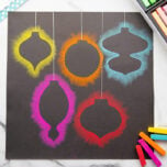 chalk pastel ornament cover