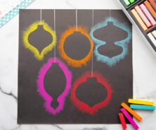 chalk pastel ornament cover