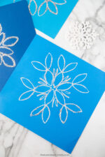 Paper Roll Stamped Snowflake - The Best Ideas for Kids