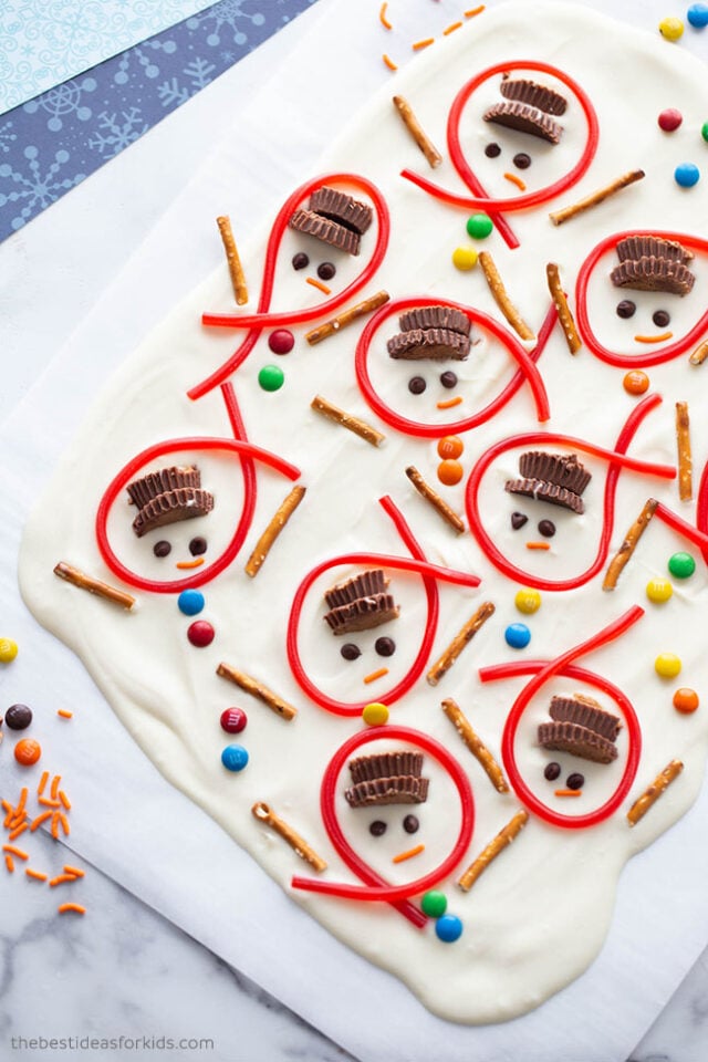 How to Make Melted Snowman Bark
