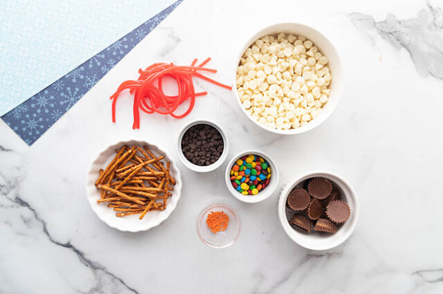 Ingredients to Make Snowman Bark