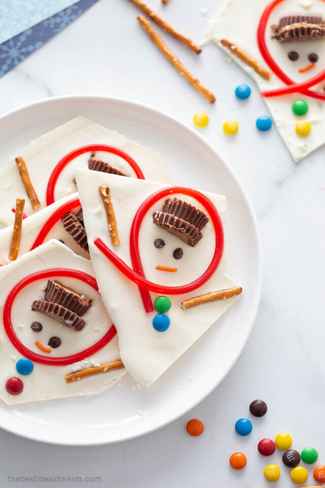 Melted Snowman Bark Recipe for Kids