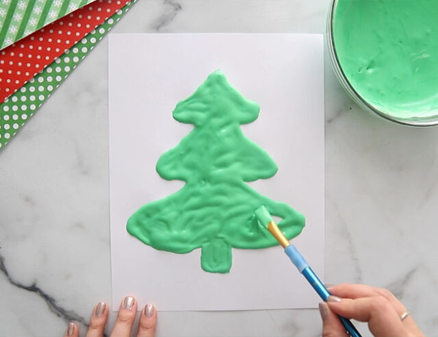 Paint Christmas Tree Template