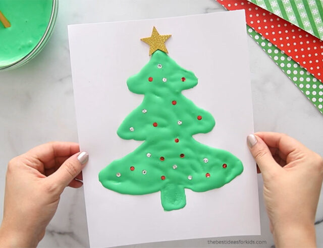 How to Make Holiday Puffy Paint Art (+ Recipe)