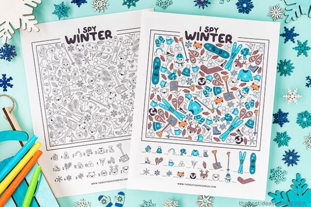 Winter I Spy Free Printables