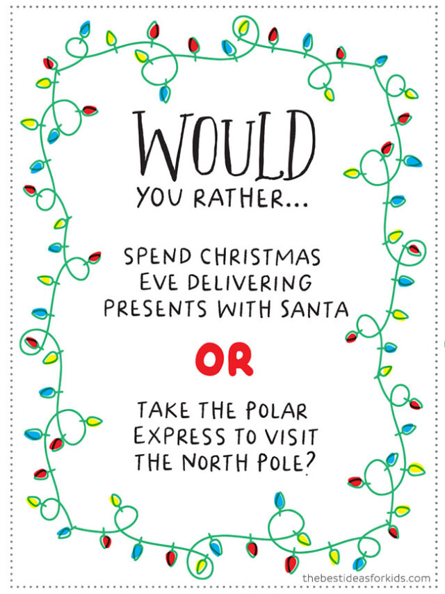 Would You Rather Christmas Edition Questions