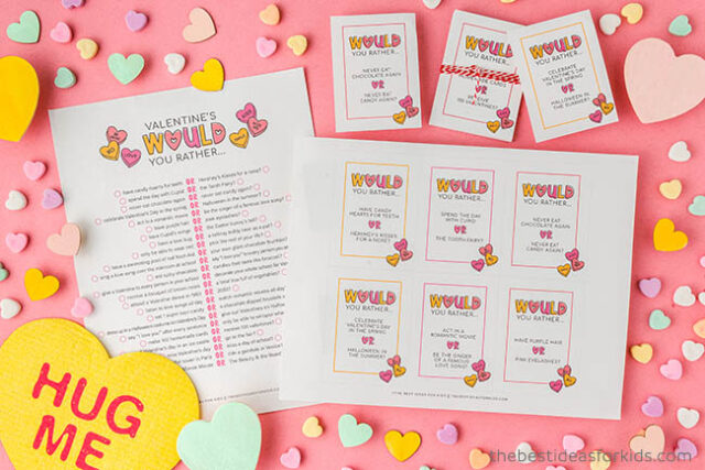 Would You Rather Valentine Printables