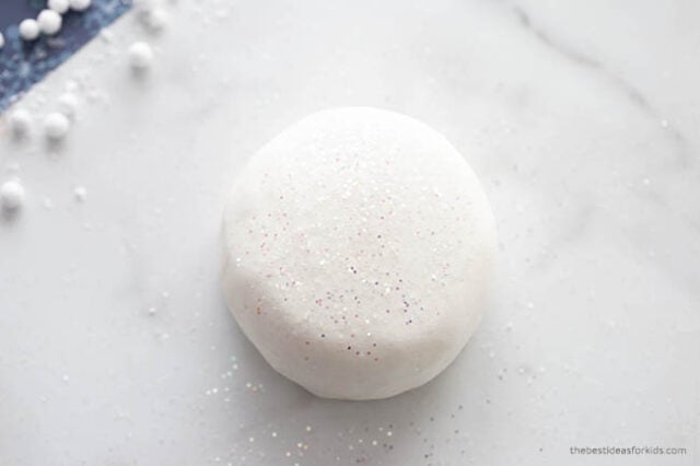 Glittery Snow Dough