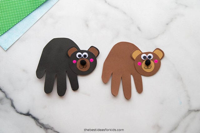Handprint Bear Craft for Kids