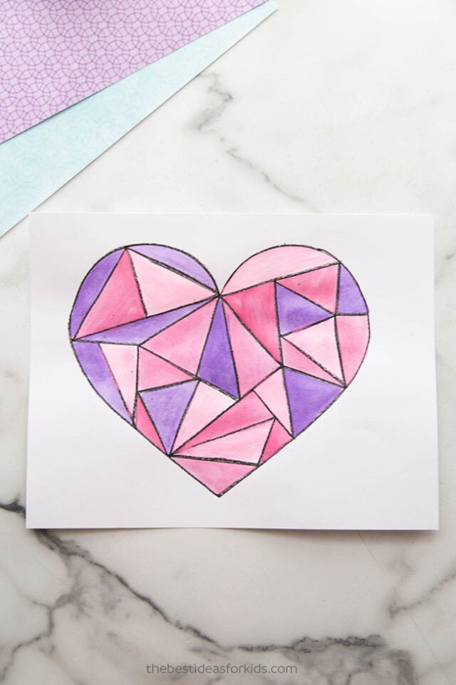 Pink Heart Art