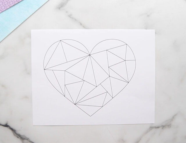 Printable Geometric Heart