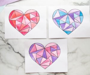 Watercolor Heart Art