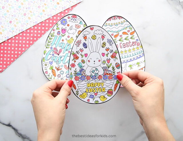 Bunny Printable Easter Egg Card